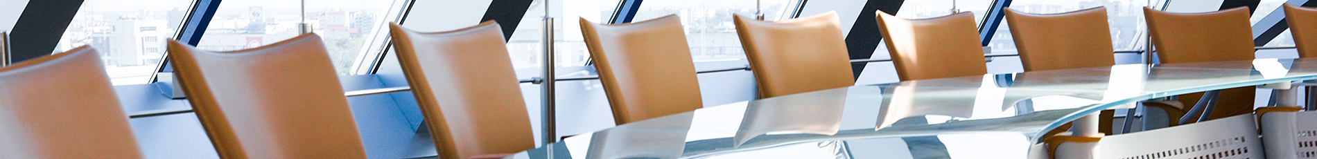 Board Room Chairs agasint a circular table